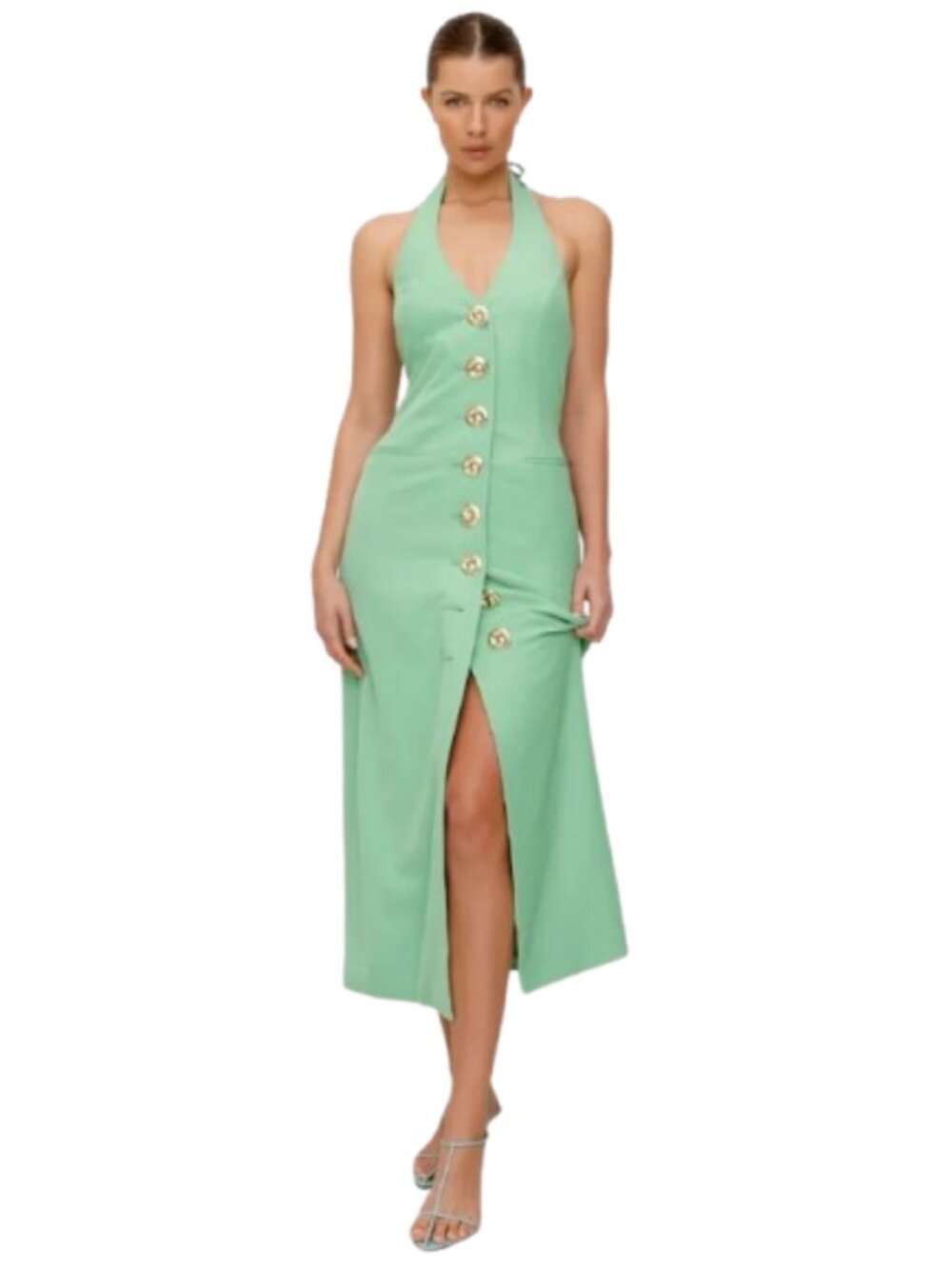 THE WOLF GANG Irida Maxi Dress Sage